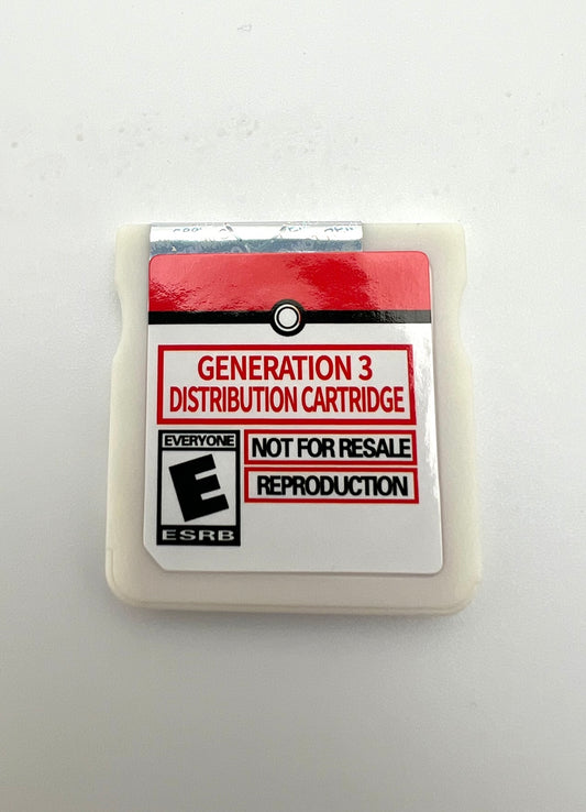 Pokémon Distribution Cartridge Gen 3 All Tickets